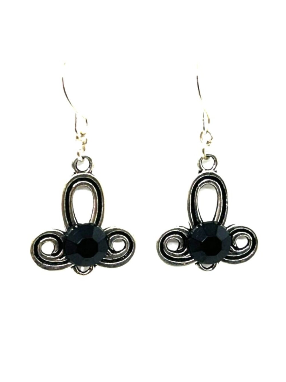 Black Curl Earrings